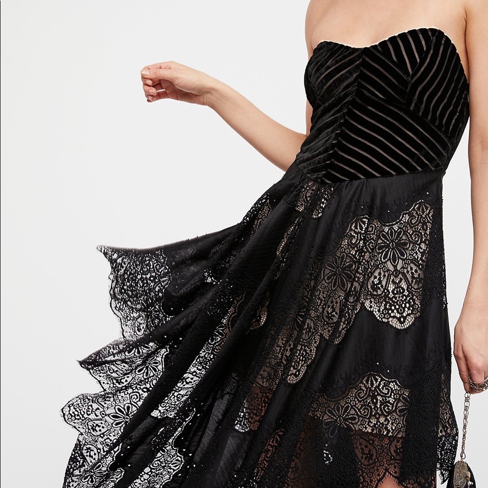 NWOT Free People Dark Fairy Midi Dress